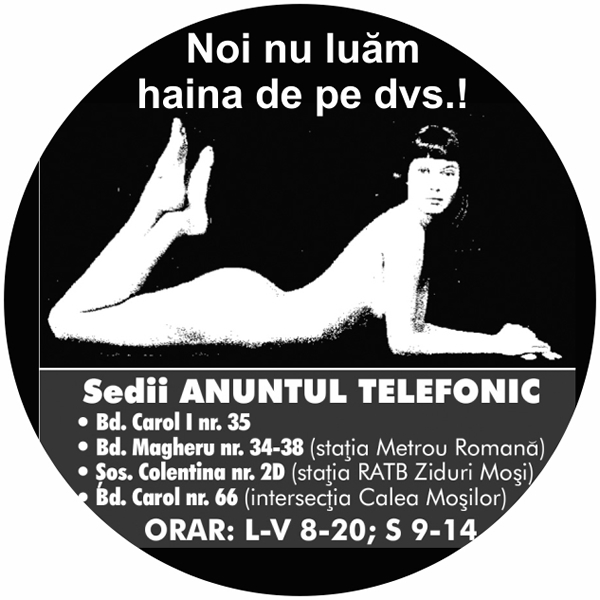 Sedii ANUNTUL TELEFONIC